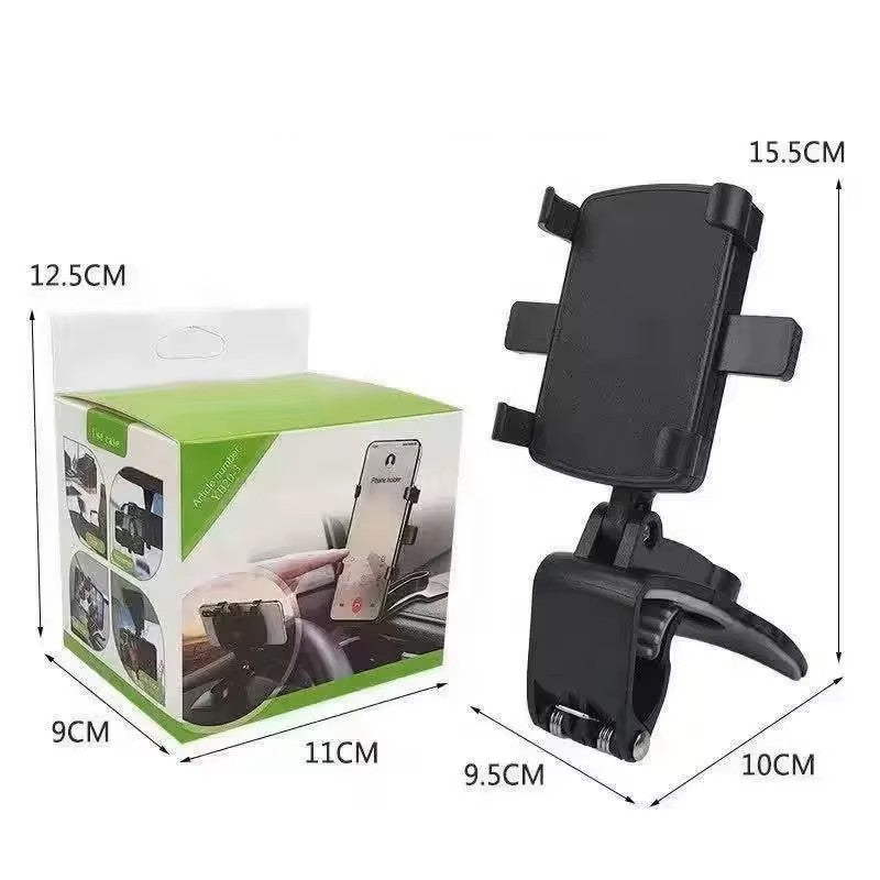 Car Accessories : 2 Car Phone Holders Mount, 360 Degrees Rotation - UPGRADE Clip with Stronger non-slip grip