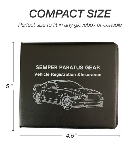 MUSCLE CAR EDITION : Car Auto Document Holders  Registration Insurance Compact